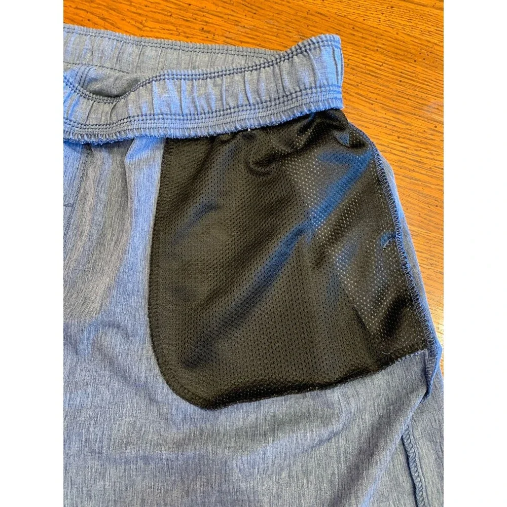 Hurley Boys Sz 18/20 Swimsuit Swim Trunks Drawstring Elastic Waist Blue Surf